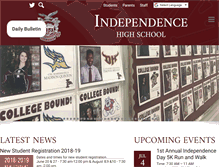 Tablet Screenshot of independence.kernhigh.org