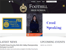 Tablet Screenshot of foothill.kernhigh.org
