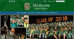 Desktop Screenshot of highland.kernhigh.org
