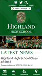 Mobile Screenshot of highland.kernhigh.org