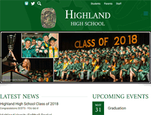 Tablet Screenshot of highland.kernhigh.org